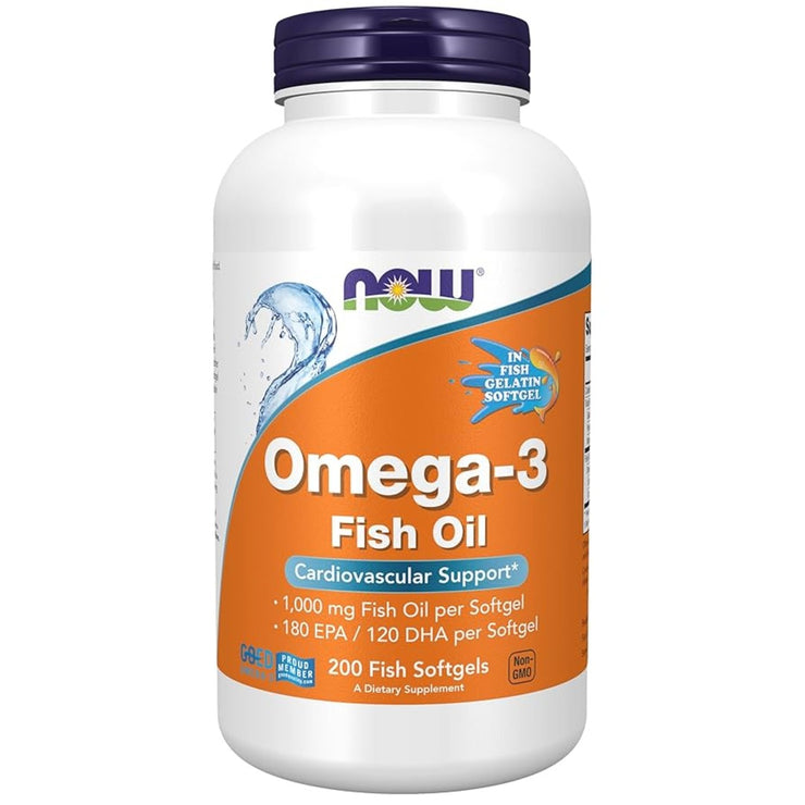 Nowfoods Omega-3 Fish Oil 1000mg 200 Softgels