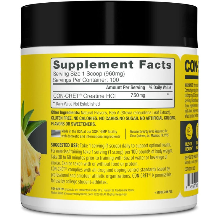 Pomera Sports Con-Crete Creatine HCL 100 Serve