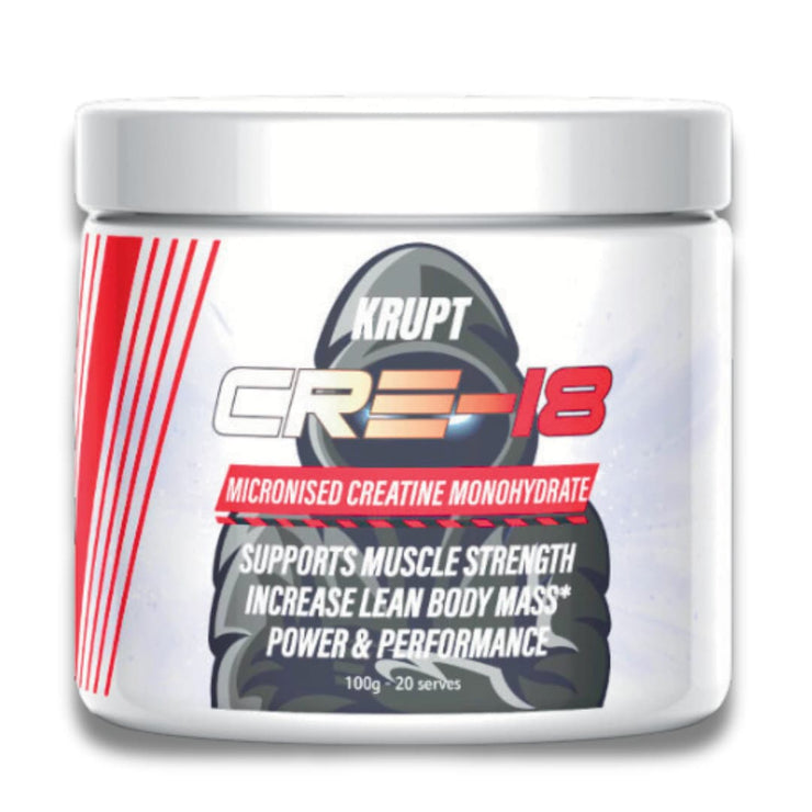 Krupt Supps Cre-18 Creatine Monohydrate 20 Serve