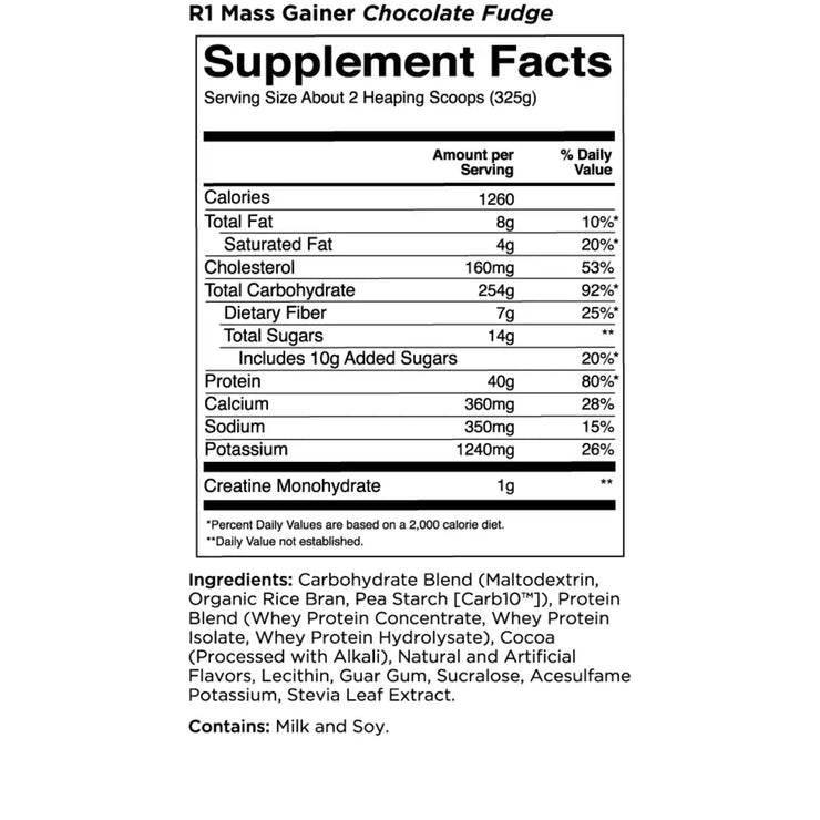 Rule1 Mass Gainer 6lb