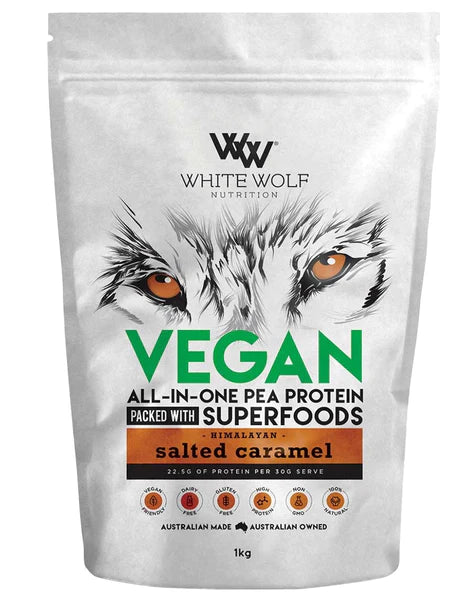 White Wolf Vegan All-In-One Pea Protein W/ Superfoods 1kg