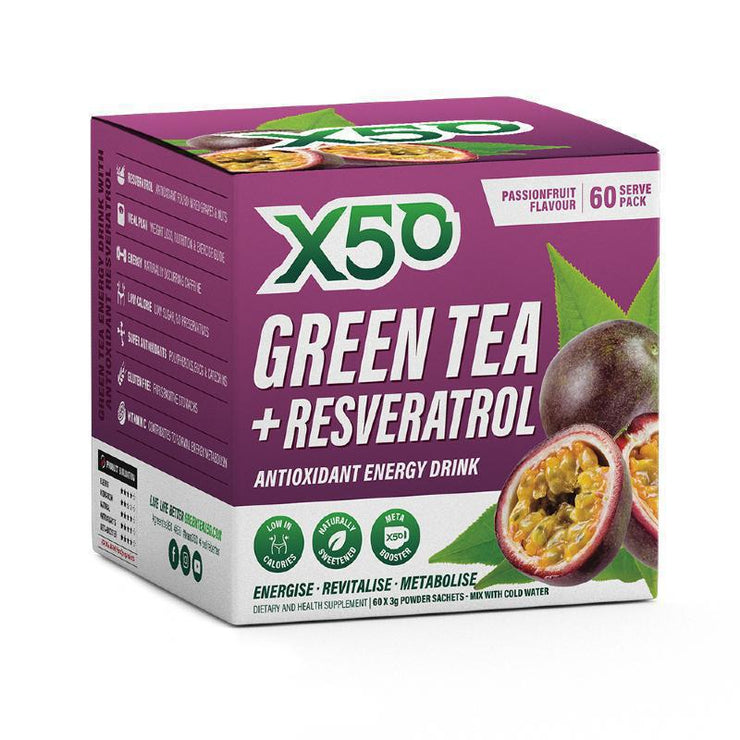 X50 Green Tea + Resveratrol 60 Serves